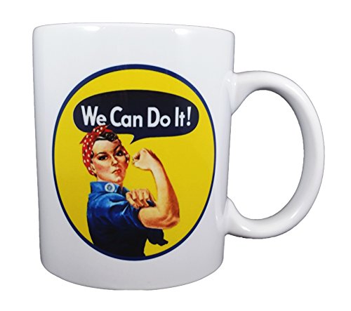 Dark Spark Decals Rosie The Riveter Feminist Symbol We Can Do It Coffee or Tea 11oz Mug