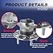 Heyhap Pair 512332 Rear Wheel Bearing and Hub Assembly Compatible with 07-16 Jeep Compass Patriot, 11-14 Chrysler 200, 08-14 Dodge Avenger, 07-14 Caliber, 07-10 Sebring