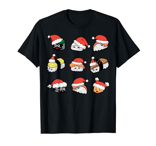 Nourriture de Noël préférée pour les sushis japonais T-Shirt