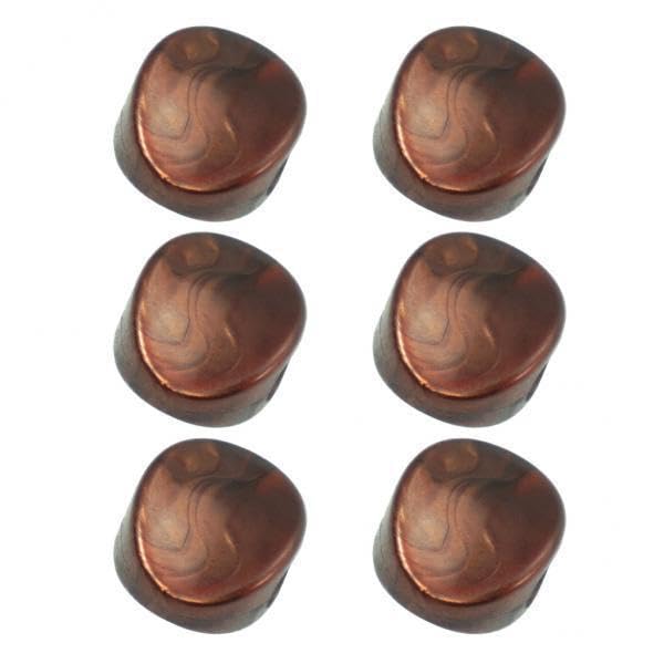 Image of VELURA 4x6pcs Guitar Tuning Pegs Tuners Machine Heads Replacement Knobs Coffee|6 Pieces Tuning Peg Buttons (Including Screws and |Tuning Pegs| Guitars & Basses |Musical Instruments & Gear