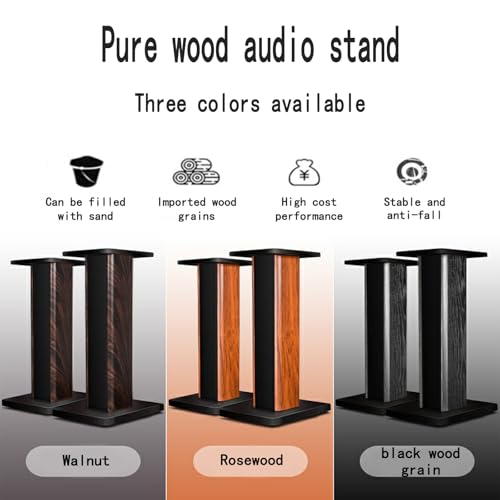 Supporti da pavimento universali per altoparlanti, design in legno per una migliore esperienza audio in sistemi home theater e surround