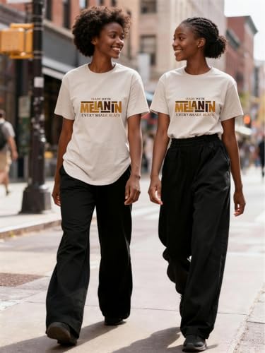 Image of Black History Pajamas, Graphic Matching Sets for Women, Magic Afro American Natural Hair Vintage Melanin T-Shirts and Pants