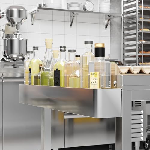 Image of 36 in. Single Tier Stainless Steel Speed Rail Rack for Commercial Bars, NSF