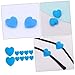 Ipetboom 5pairs Heart Shaped Earmuffs Non-slip Glasses Ear Grips Soft Comfortable for Adults Boys and Girls Retainer Holders