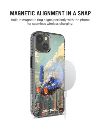 Image of DailyObjects Legend of The Sky Stride 2.0 Magnetic Case Cover Compatible with iPhone 15 | Wireless Charging Slim Back Cover | 2 Layer Edge Protection & Shockproof