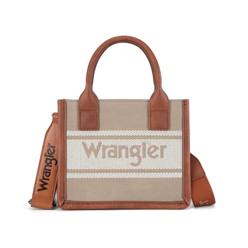 Image of Wrangler Mini Tote Bag for Women Western Small Crossbody Purse Top Handles Satchel Handbag WG171-2811KH