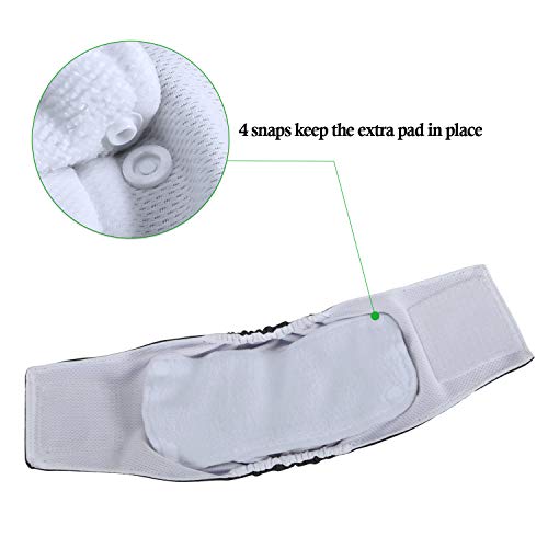 Teamoy Male Dog Diaper Pads, Reusable Dog Belly Band Liner Pads(Pack Of 6), S #TOP2
