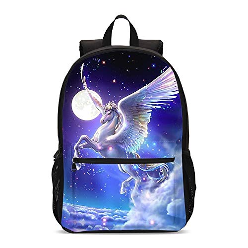 Galaxy Pegasus Horse Kids Backpacks 17 Inch Plus School Bookbag Children Travel Shoulder Bag Casual Daypack Laptop Bag for Unisex Teens Girls Boys 1-5th Grade Galaxy Pegasus Horse Kids Backpacks 17 Inch Plus School Bookbag Children Travel Shoulder Bag Casual Daypack Laptop Bag for Unisex Teens Girls Boys 1-5th Grade