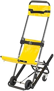 Genérico Silla de Escalera Plegable médica, Camilla de Escalera portátil para Bomberos, ambulancias y Personas Mayores con discapacidad, Color Amarillo.