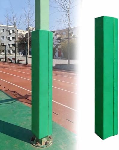 70.87" Tall Basketball Pole Pad - Heavy Duty Square Wrap Around Padding, Safe Protector for Basketball Hoops in Basements, Gardens, and Playgrounds