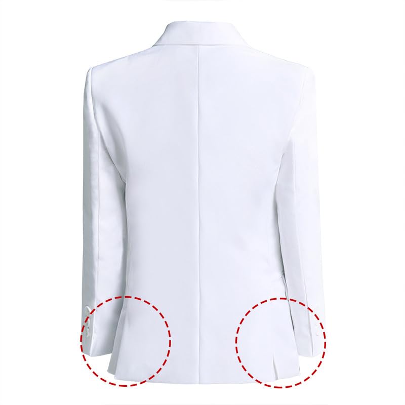 Image of Visaccy Boys Suit Jacket Toddler Formal Blazer Slim Fit Sport Coat for Kids