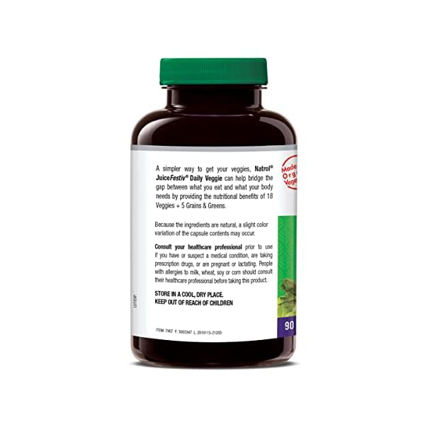 Natrol JuiceFestiv Daily Fruit & Veggie with SelenoExcell and Gourmetian