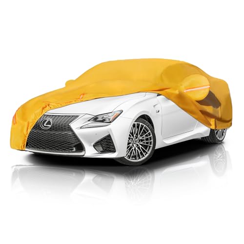 Dozentro Heavy Duty Car Cover Custom Fit Lexus LC500 LC500h RC200t RC300 RC350 RCF, Waterproof All Weather for Automobiles, Full Exterior Covers Sun Rain UV Protection