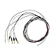 THAKKER Tonarmkabel Set 5 x 50 cm, Schwarz, Indoor, 5 Count, Kabel, Kompatibel mit Plattenspielern, Verstärkern, Receivern, Hi-Fi-Anlagen, CD-Playern