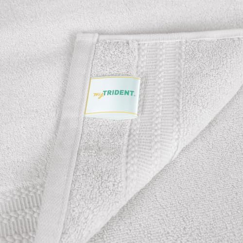 Image of Trident Face Towels, Nectarsoft Collection, Wash Towel, 100% Cotton Towels for Men /Women, 625 GSM, 3 Pc Face Towels - Damon Grey