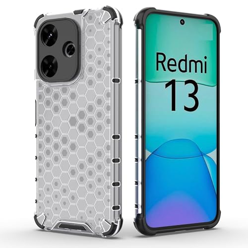 Image of Glasgow Back Case Cover Compatible with [ Poco M6 Plus 5G / Redmi 13 5G ] (Stylish Design) - Transparent
