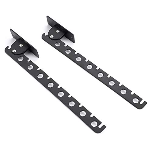 Sumnacon 12 Inch Stainless Steel Clothes Hanger Racks - 2Pcs Wall Mounted Folding Garment Hooks With Screws, Space Saver Clothing And Closet Storage Organizer For Laundry Room Bedroom Bathroom, Black #TOP6