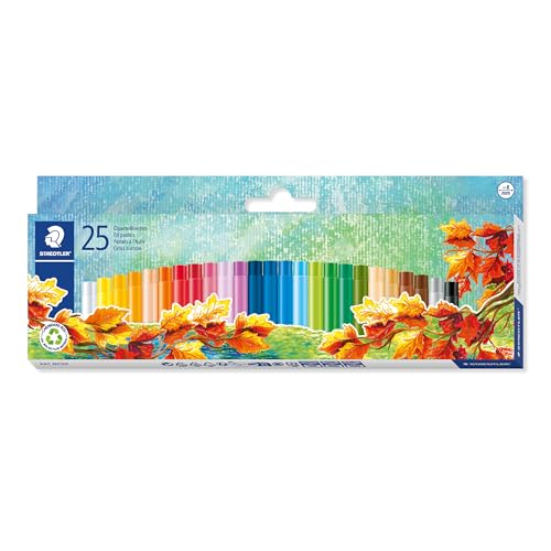 STAEDTLER 241 NC25 Noris Oil Pastel - Assorted Colours (Pack of 25)