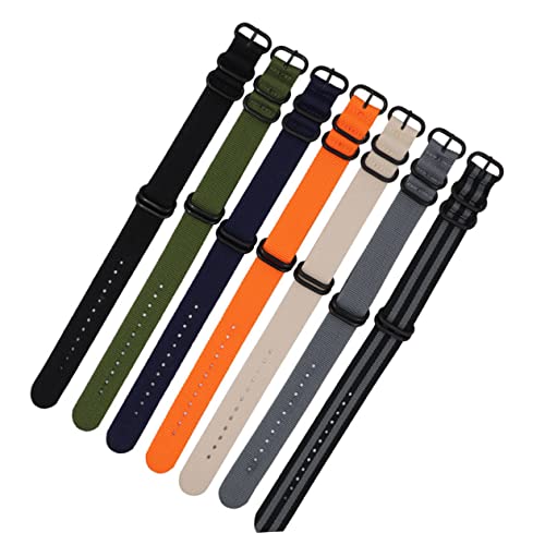 Banda de repuesto para reloj resistente y duradera de nylon verde ajustable 7