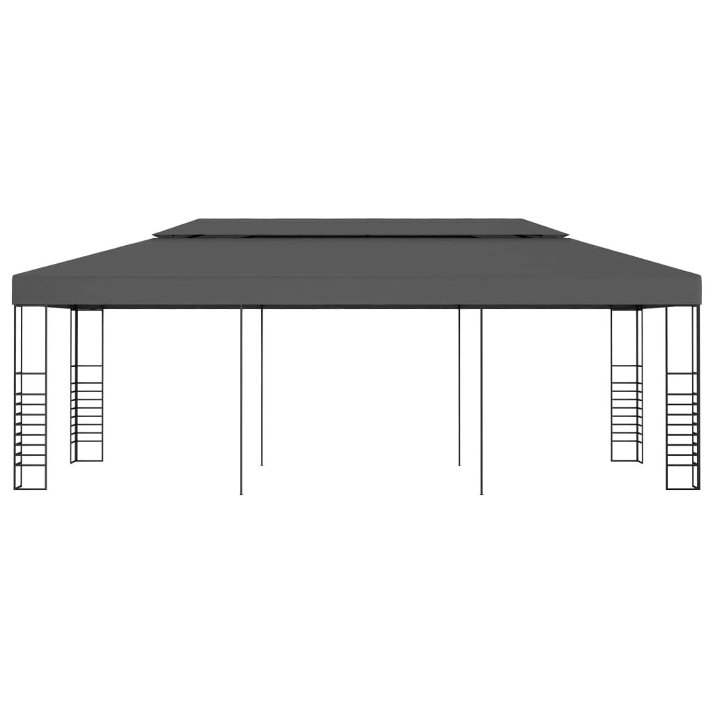 ZEYUAN Gartenpavillon, Pop-Up Partyzelt, Festzelt, Pavillon, Garden Decoration, Canopy Tent, Lagerzelt, Pavillon, 3x6 m Anthrazit