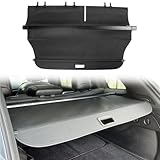 HYPER GLORY Retractable Rear Cargo Cover Compatible with 2014-2018 Jeep Cherokee, Vinyl & Aluminum Rod Trunk Luggage Privacy Security Cover Shade Black
