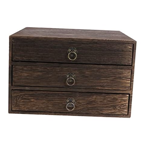 Gogogmee Solid Wood Mini Storage Organizer Cover