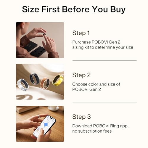 Image of POBOVi Gen 2 Sizing Kit - Size Before You Buy Gen 2 - Unique Sizing, Not Standard Ring Sizing