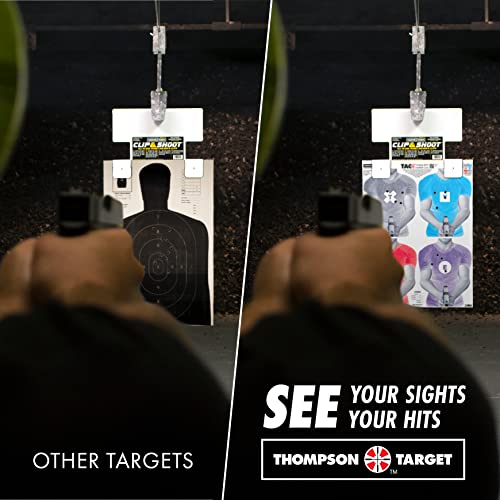 Tac (Training With Audible Cues) 19"X25" Silhouette Paper Shooting Competition Game Targets (25 Pack - Flat) #TOP6