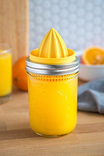 Jarware Juicer Lid For Wide Mouth Mason Jars, Yellow #TOP5