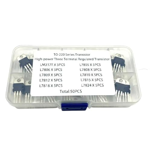 15 in 1 Voltage Regulator ICS Kit (Lm317T+L7805-L7824) Assorted Electronic Components Set for DIY Circuits, Industrial Maintenan New 2025 High Reliable Component