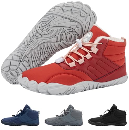 Image of Hike Footwear Caspar Pro HF - Non-slip and Healthy Comfortable Winter Barefoot Pro Shoes Provide Warmth and Support, Natural Walking Hike Boots For Women Men