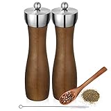 【Ergonomisches Design】 Die einzigartige Form der Stromlinie macht die Pfeffermühle leicht zu greifen und hat eine hervorragende Haptik, ist einfach zu bedienen und mahlt kraftvoll. Die elegante und schicke Mühle ergänzt Ihre Küche. Ein perfekter Gewürzhelfer.