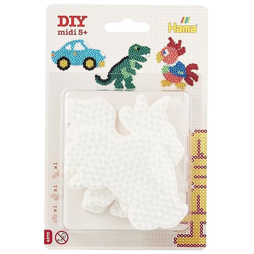 Hama 10.4573 Car, Parrot & ‿Dinosaure Set Mosaïque Mixte Taille Unique