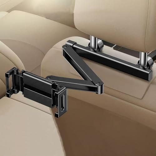 Support tablettes d'appui-tête rotatif pour voyage en voiture