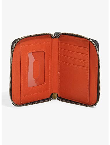 Disney The Nightmare Before Christmas Jack & Sally Graveyard Mini Zipper Wallet, off white, 5' x 4'3