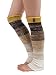 Women's Multicolor Knitted Thick Warm Buttons Long Leg Warmers