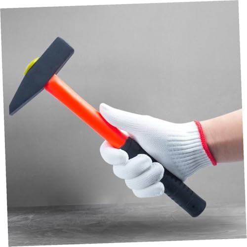 Guantes de trabajo de nailon antideslizantes con hilo de algodón grueso 5