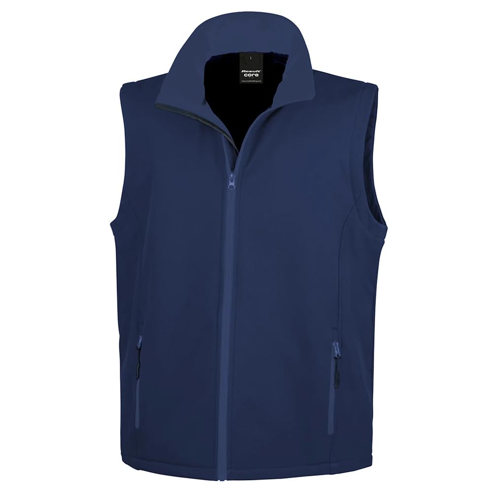 Result Mens Printable Softshell Body Warmer (4XL) (Navy)