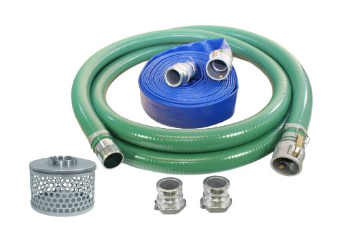 Abbott Rubber - 1240-KIT-2000-1145-QC PVC Suction and Discharge Hose Pump Kit, Green/Blue, 2