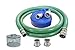 Abbott Rubber PVC Suction and Discharge Hose Pump Kit, Green / Blue, 2" Male X Female Aluminum Cam and Groove, 2" ID