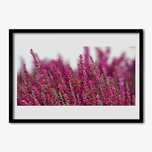 Cadre avec cadre en MDF fleurs 70x50 cm décoration murale haut de gamme