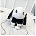 Zzx Panda pingüino gran peluche mochila mochila bolso peluche lindo peluche conejo mochila 33 cm moda chica piel capa liebre cadenas de lana cadenas bolso bolso casual peluche muerto pestañas mensajer