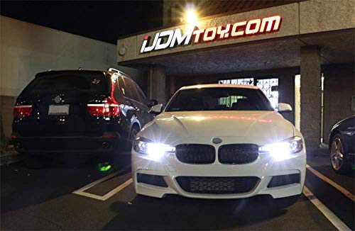 Ijdmtoy (2) Xenon White 15-Smd 360-Degree Shine Pw24W Pwy24W Led Bulbs Compatible With European Vehicles Front Turn Signal Lights Or Daytime Running Lights #TOP4