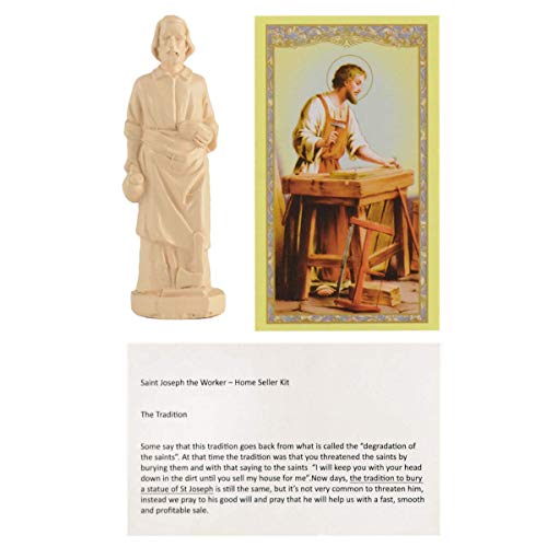 PILOTDIARY Saint Joseph Statue House Seller Home Selling Kit with Instructions and Prayer Card Best Religious Gifts