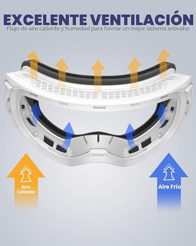 Miniatura 4 de Findway Gafas De Esquí,Gafas Esqui Snowboard Para Hombre Mujer Otg Intercambiable Magnética