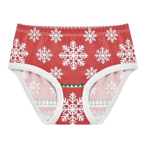 Girls' Sport Panties Organic Cotton Toddler Underwear for Toddler Snowflakes