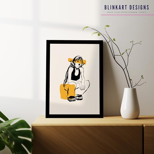 Image of BLINKART Trendy Abstract Wall Art Painting Print Design | Aesthetic Wall Decor Photo Artwork Frame Decoration Hanging For Home Bedroom Living Room Office Wall Decor | T061 | 13x10 Inches