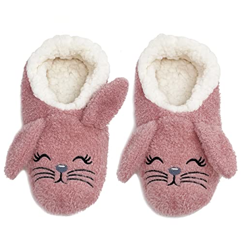 Image of ooohyeah Women's Funny Fuzzy Animal Slippers, Cute Cozy Non-Slip House Slippers for Women, Manatee Splash