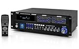 Pyle Bluetooth Hybrid Home Amplifier - 6-Channel 2000W Rack Mount Power Amplifier Receiver w/ Radio - Dual 10 Band EQ, Karaoke Microphone x2, USB, RCA, COAX, OPT, DVD Inputs, HiDef Input and Output