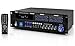 Pyle Bluetooth Hybrid Home Amplifier - 6-Channel 2000W Rack Mount Power Amplifier Receiver w/ Radio - Dual 10 Band EQ, Karaoke Microphone x2, USB, RCA, COAX, OPT, DVD Inputs, HiDef Input and Output